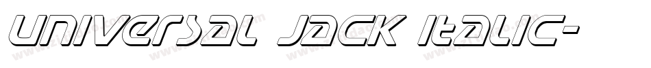 Universal Jack Italic字体转换